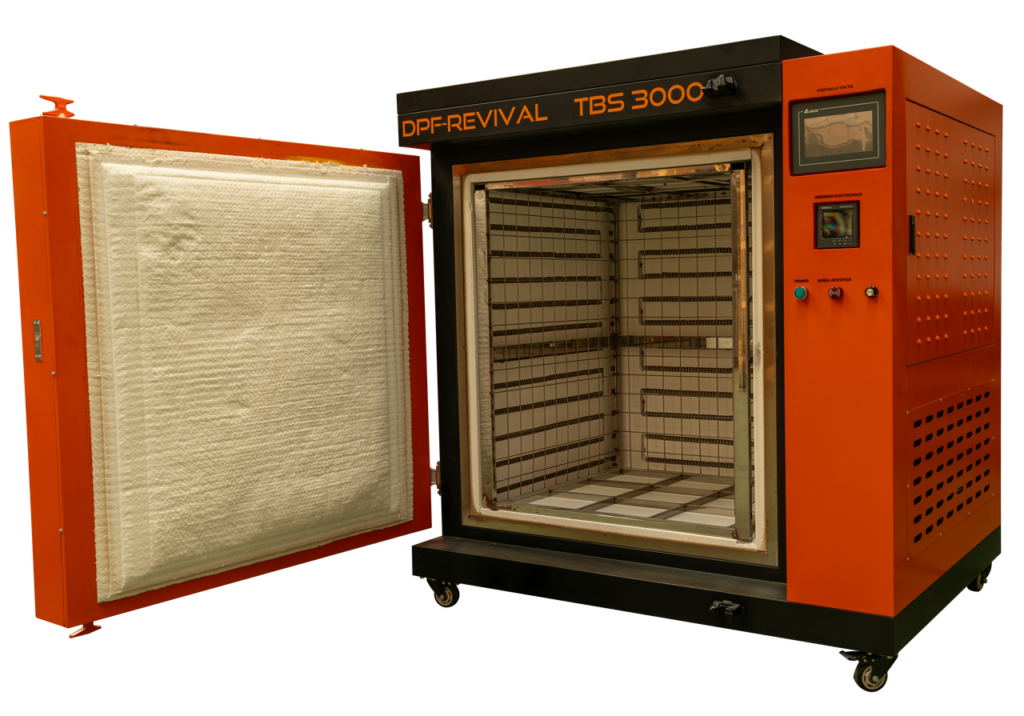 Horno regenerativo profesional TB3300 para filtros de partículas DPF y catalizadores