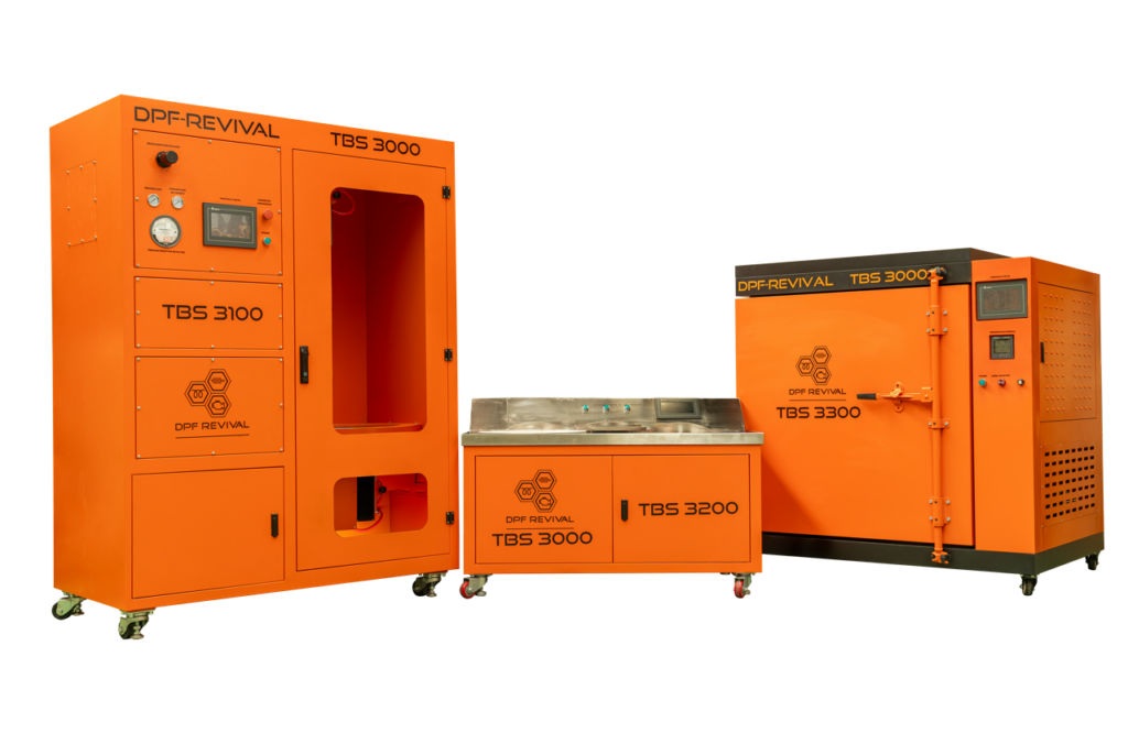 Máquina limpieza DPF TBS3000 para filtros de partículas Euro 6 de camiones y autobuses
